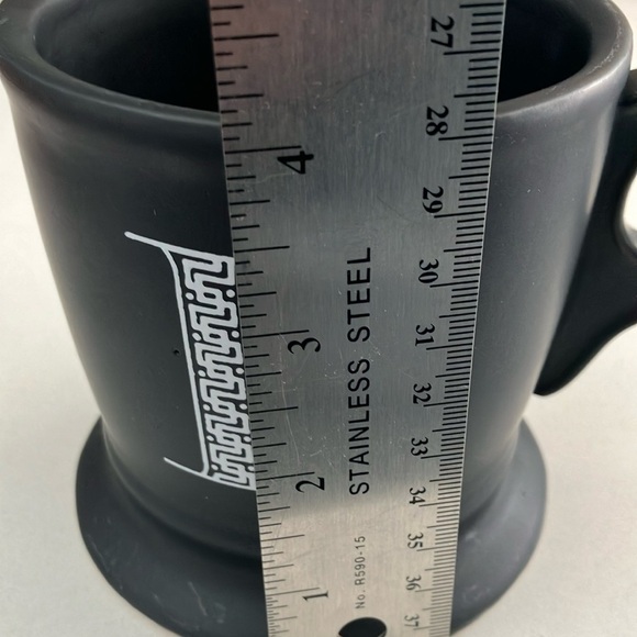 Anthropologie Monogrammed letter E Black Matte Mug / coffee beverage cup - Picture 12 of 12